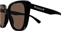 Occhiali da sole Gucci Donna GG1169S001-BLACK-BLACK-BROWN54 - GG1169S001-BLACK-BLACK-BROWN54